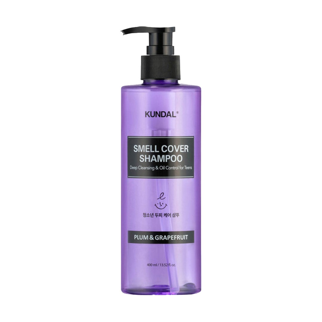 Шампунь для підлітків Kundal Smell Cover Shampoo, Plum &amp; Grapefruit проти жирності волосся, 400 мл